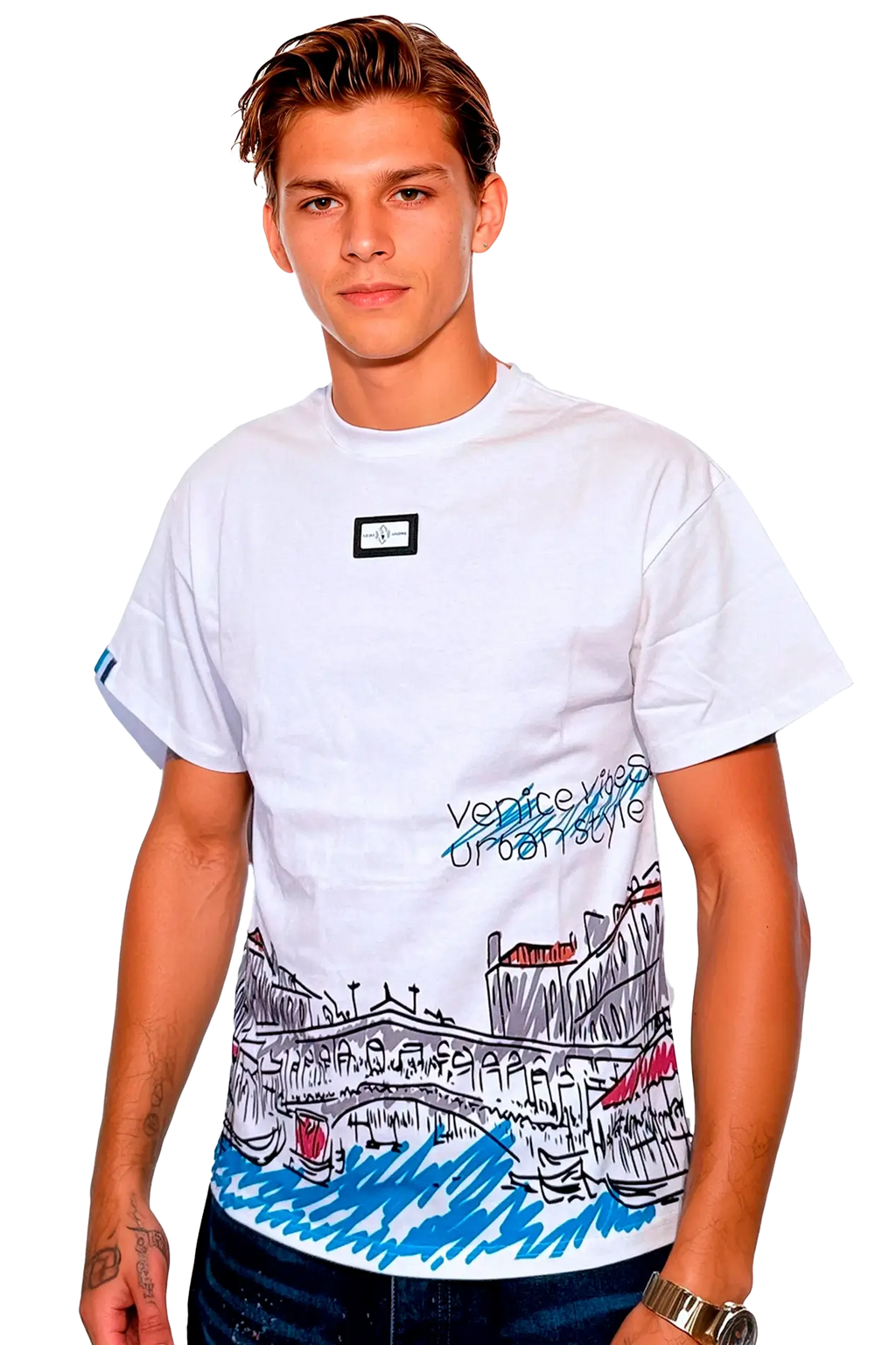 camiseta oversize hombre