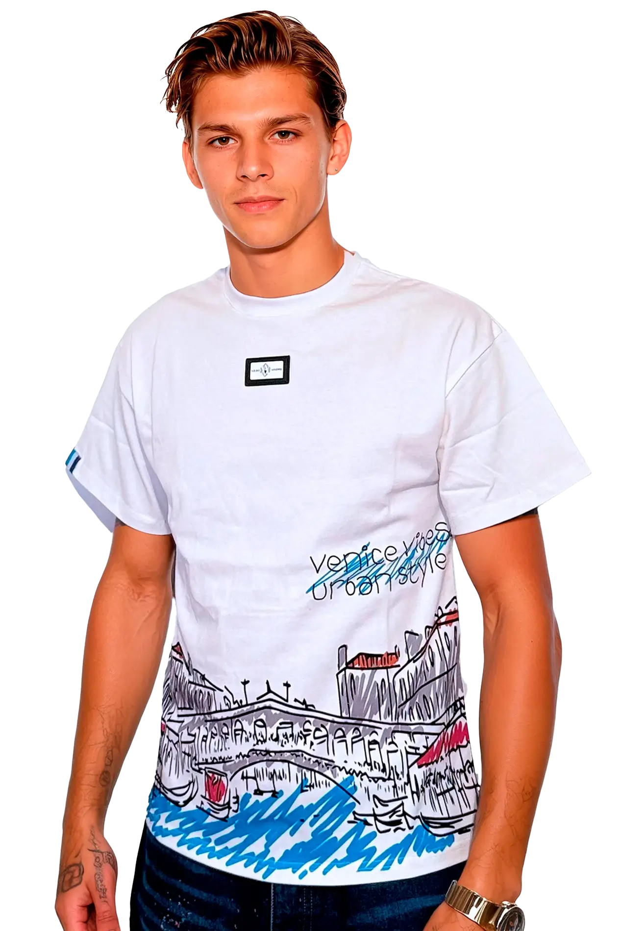 camiseta oversize hombre
