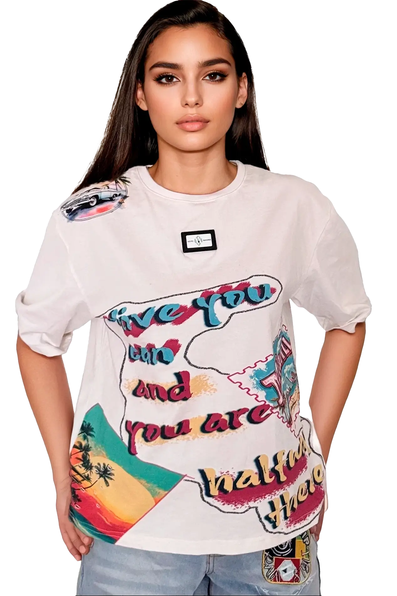 camiseta oversize mujer