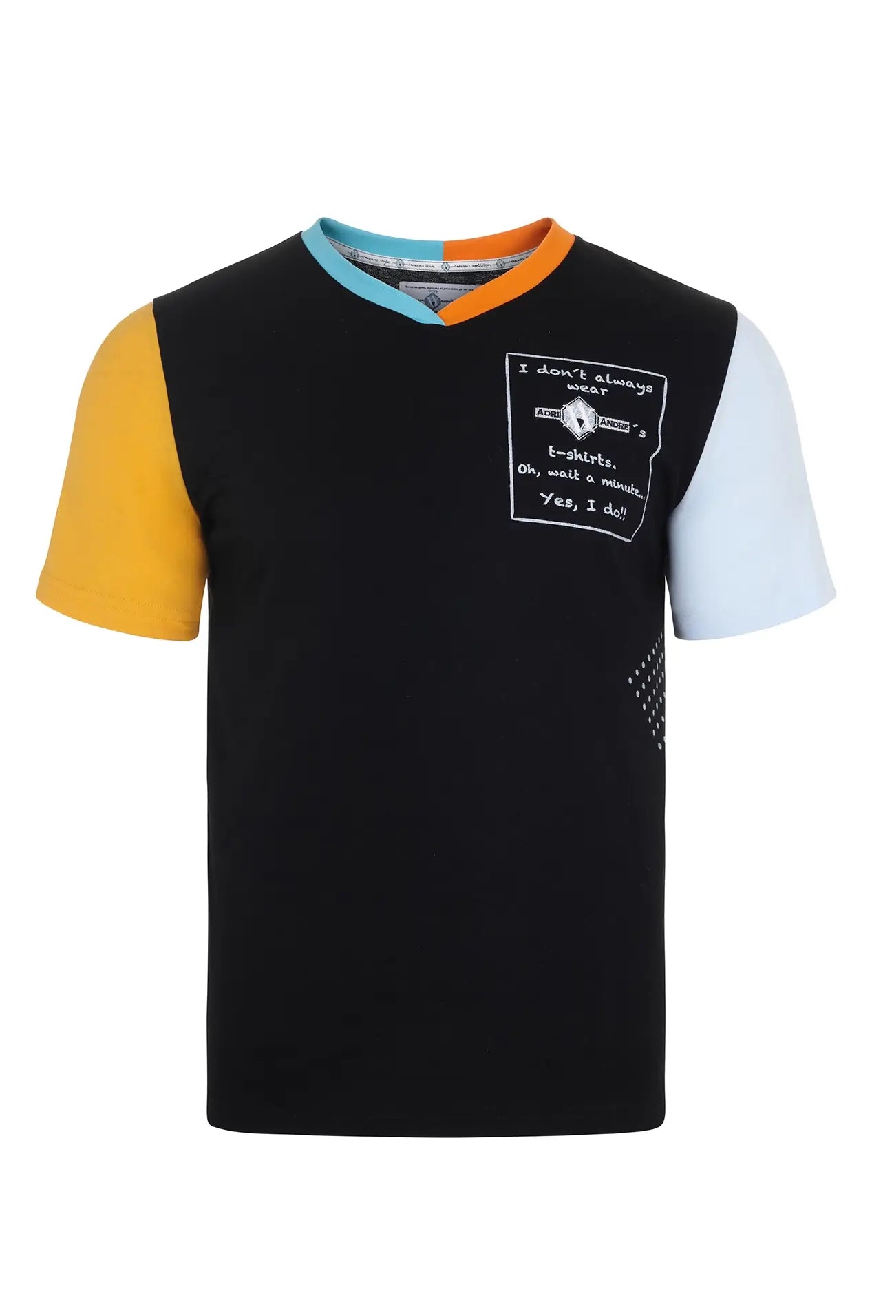 camiseta cuello pico hombre