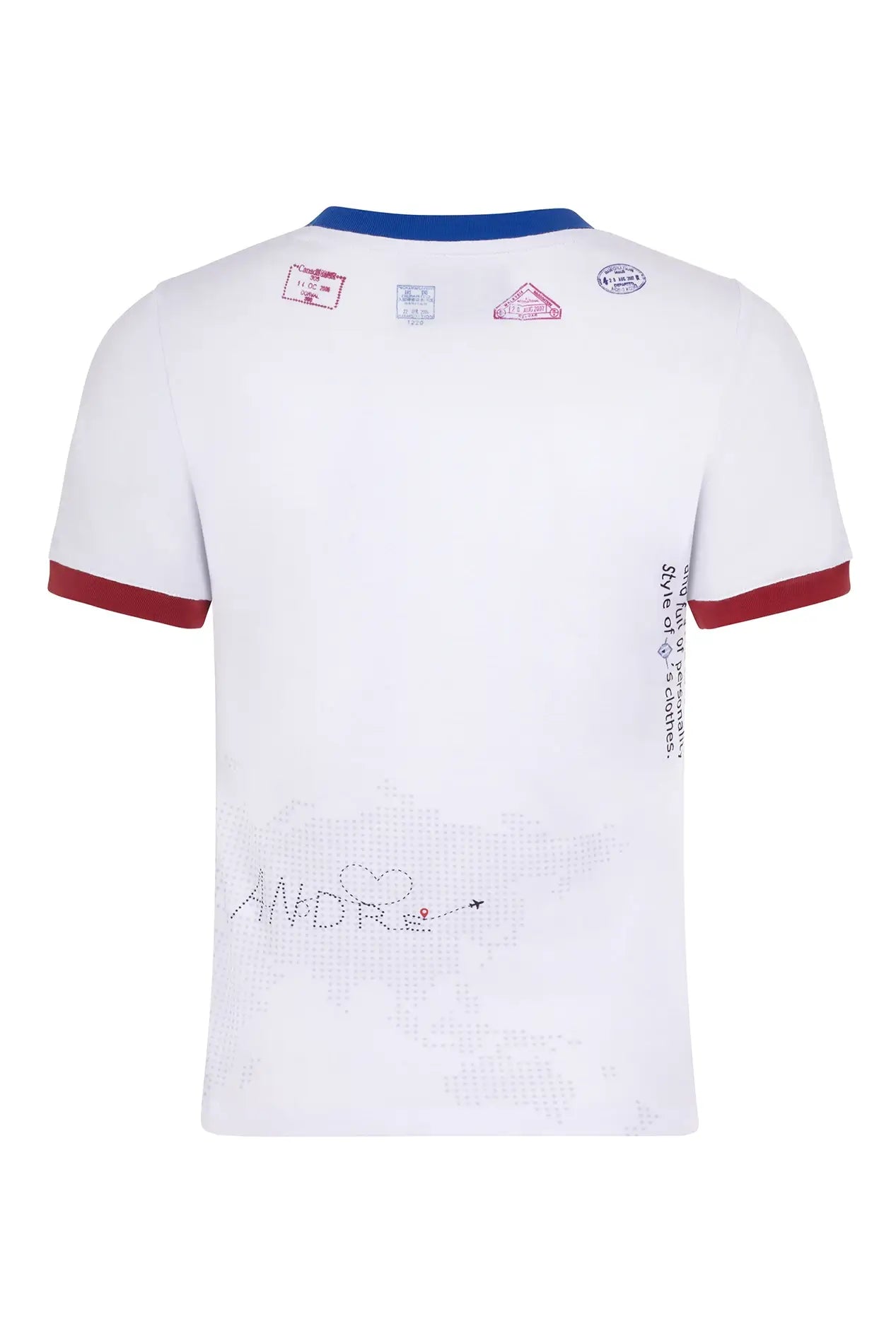 camiseta cuello redondo mujer